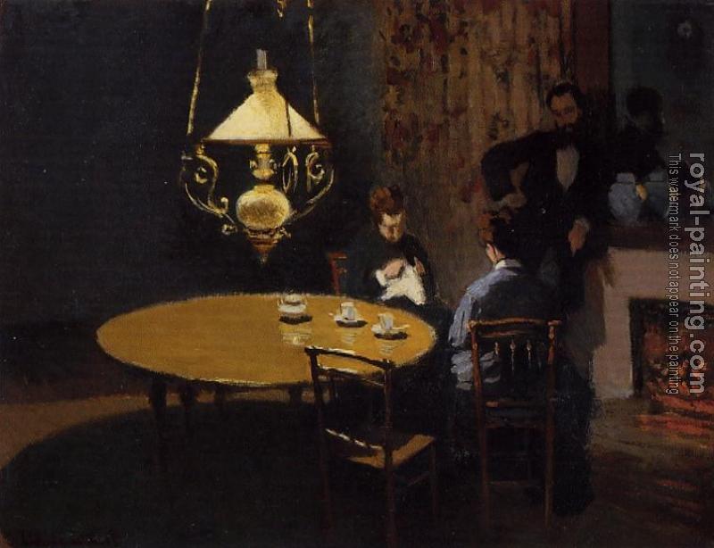 Claude Oscar Monet : An Interior after Dinner